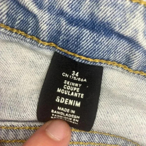 Womens &Denim by H&M Distressed Skinny Jeans - 34 - Picture 9 of 9